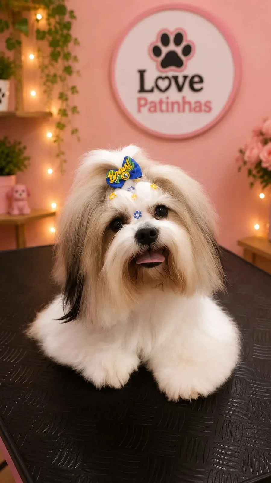 Cãozinho recém-banhado e tosado com carinho na Love Patinhas, em Sarandi - PR